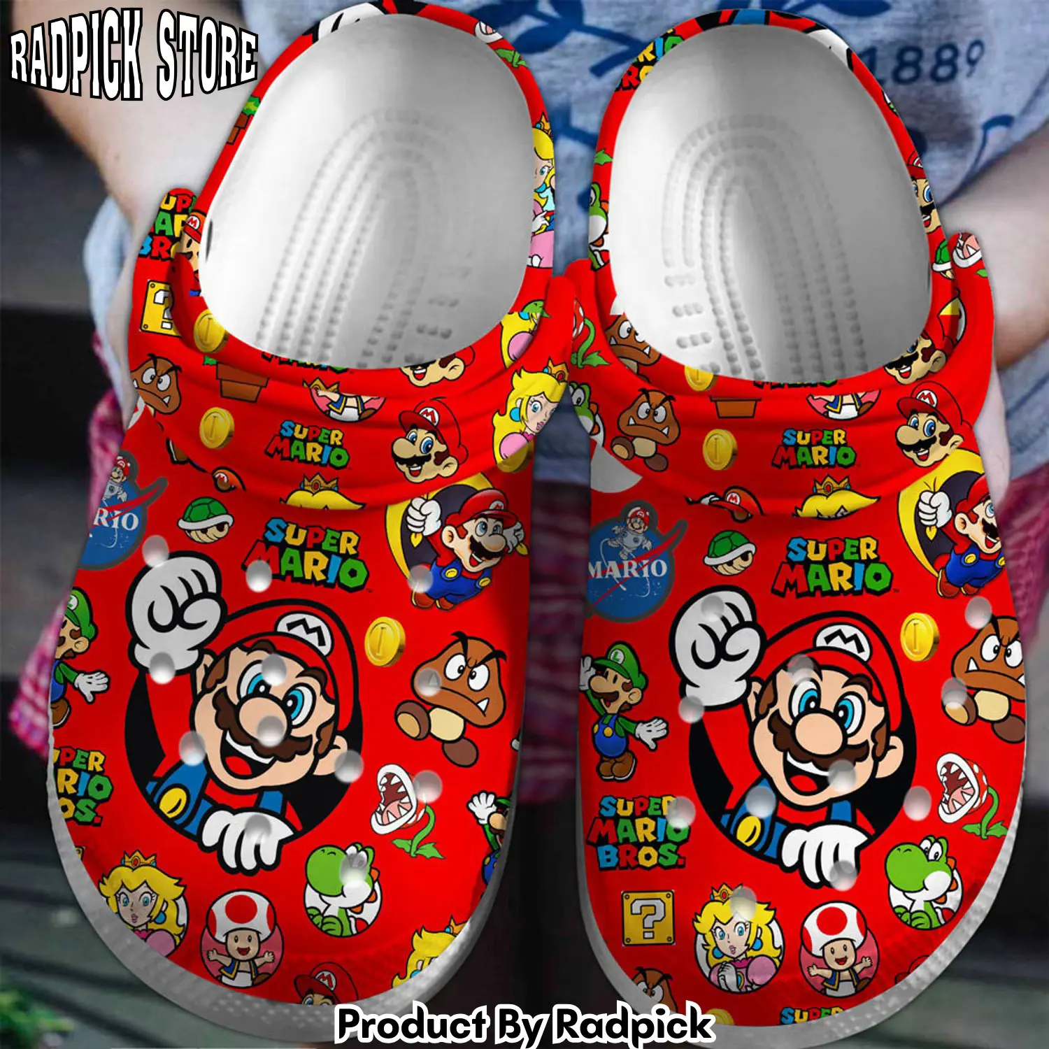 Radpick super mario game premium clogs shoes comfortable for men women xgl rp6521048